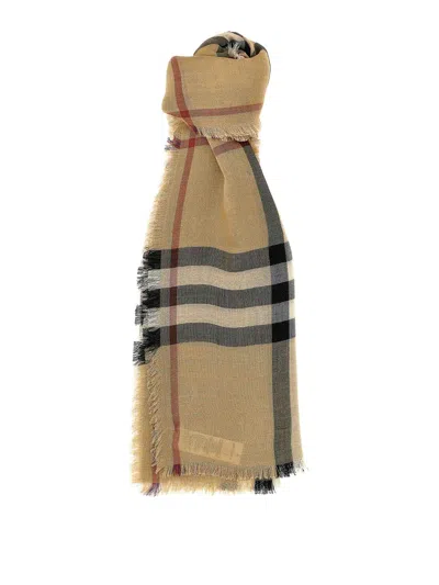 BURBERRY CHECK REVERSIBLE SCARF