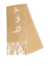 Burberry Sand Scarf In Brown