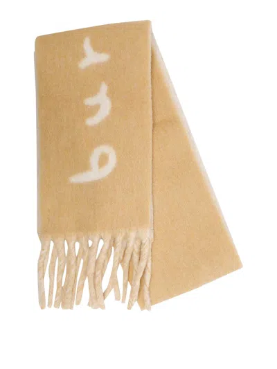 Burberry Sand Scarf In Brown