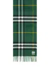 Burberry Mu Giant Green Cashmere Scarf In Green
