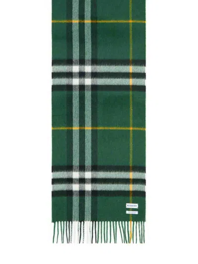 BURBERRY MU GIANT GREEN CASHMERE SCARF