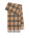 Burberry Cashmere Check Scarf In Brown