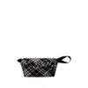 Burberry Check Belt Bag In Black