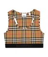 Burberry Dalby Check Sport Top In Nude