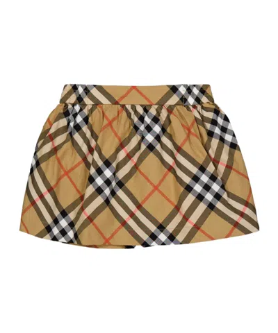 Burberry Burb Marcy Chk Skirt In53 In Brown