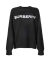 Burberry Black Stretch Cotton Oversize Sweater In Black