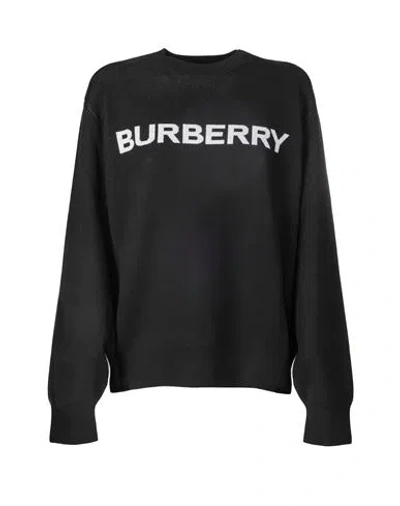 Burberry Black Sweater Woman Sweater Black Size L Wool