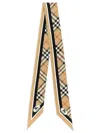 Burberry Rectangular Check Pattern Mens Scarf Accessory In Brown