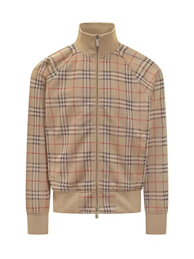 BURBERRY BURBERRY BURBERRY CHECK PATTERN TRACK JACKET
