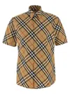 Burberry Check Cotton Shirt In Multi