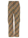 Burberry Functional Cargo Pocket Trousers In Brown