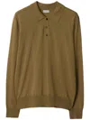 Burberry Long-sleeve Wool Polo Shirt