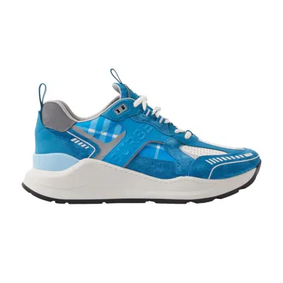 Pre-owned Burberry Sean Monogram Panelled Sneaker 'tonal Blue' | Men's Size 8