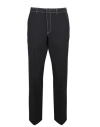 BURBERRY BURBERRY BURBERRY TROUSERS MAN PANTS BLACK SIZE 36 WOOL