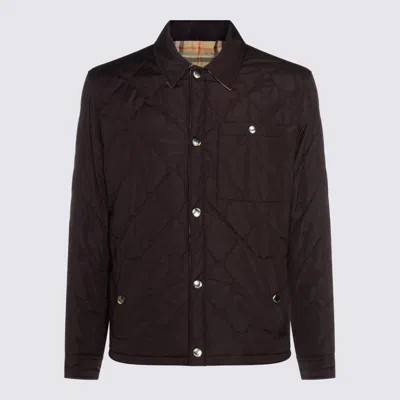 Burberry Burgundy Brighton Down Jacket In Brown