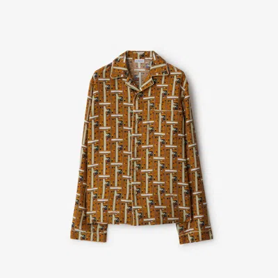 BURBERRY BURBERRY BUS SILK PYJAMA SHIRT
