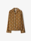 Burberry Bus Motif Pajama Shirt In Brown