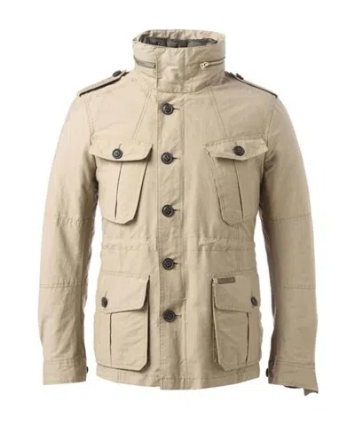 Burberry Button Casual Jacket In Nude