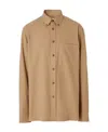 Burberry Button-down Long-sleeve Shirt In Brown