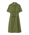 Burberry Button-fastening Midi Dress In Green