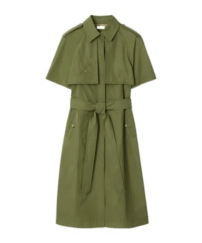 BURBERRY BURBERRY POPLIN TRENCH DRESS