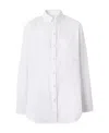 Burberry Button Long-sleeved Shirt In White