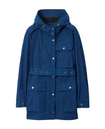 Burberry Button-up Belted Hooded Parka