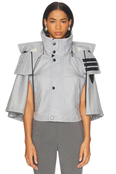 Burberry Button Up Cape In Gale