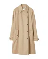 Burberry Button-up Oversized Parka Coat In Nude