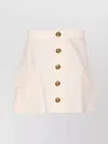 Burberry Buttoned High Waist Mini Skirt