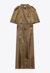 Burberry Viscose Twill Trench Dress
