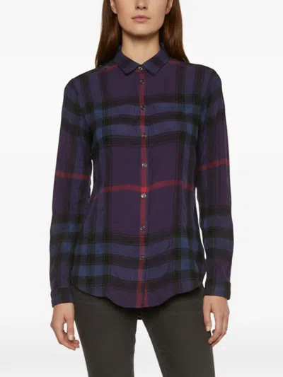 Pre-owned Burberry Buttoned Shirt In Purple