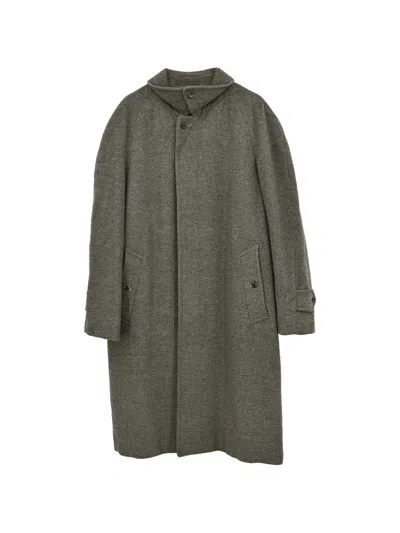 Pre-owned Burberry Button-fastening Wool Single-breasted Coat In Grey