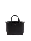Burberry `c & L` Mini Reversible Tote In Black