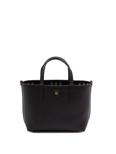 Burberry `c & L` Mini Reversible Tote In Black