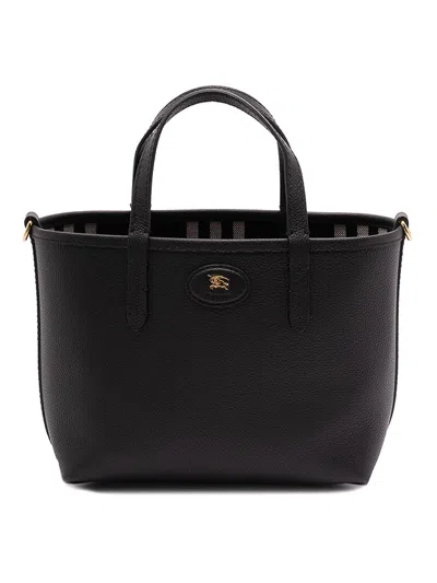 Burberry C&l Mini Reversible Tote In Brown