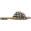 Burberry Beige Check Cabana Slides