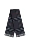 Burberry Men Cachemere Scarf With Giant Check Motif