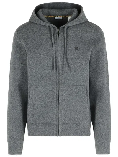 BURBERRY BURBERRY 'CADE' GREY CASHMERE SWEATER MEN
