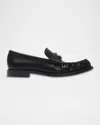 Burberry Cadet Grained Calf Leather Penny Loafers