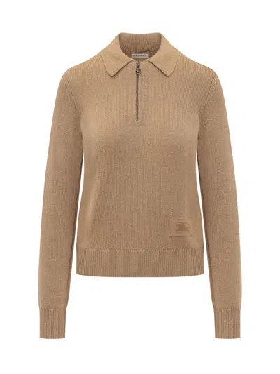 Burberry Cait Polo Shirt In Brown