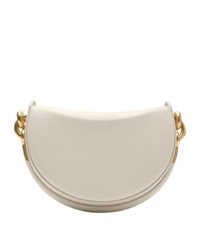 Burberry Calfskin Bridle Clutch Bag In White