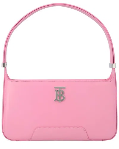 Burberry Calfskin Shoulder Bag With Logo