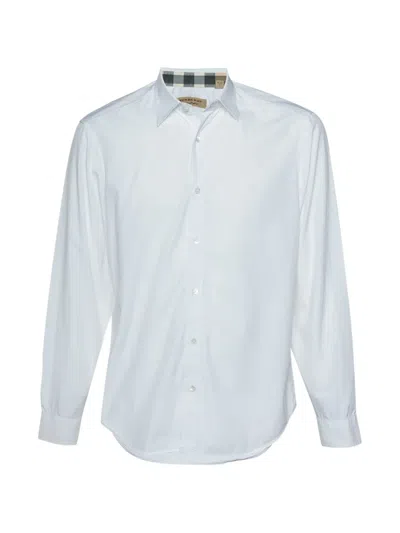 Pre-owned Burberry Cambridge Long-sleeve Shirt In White