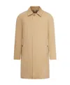 Burberry Beige Single-breasted Trench Coat With Concealed Closure In Gabardine Man In Nude