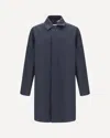Burberry Men Camden Heritage Coat In Blue