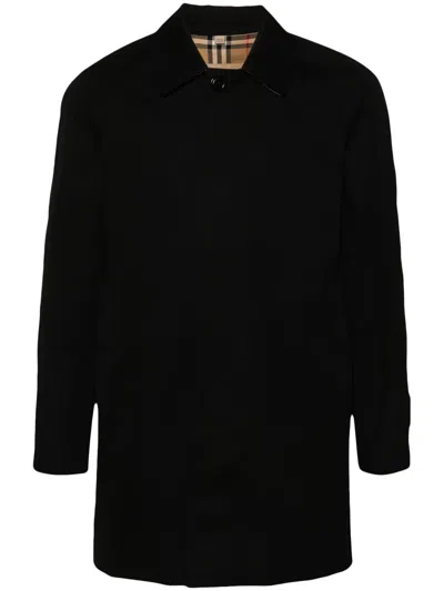 Burberry Camden Heritage Short Coat In Schwarz