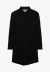 Burberry Camden Water Resistant Cotton Gabardine Car Coat In Black