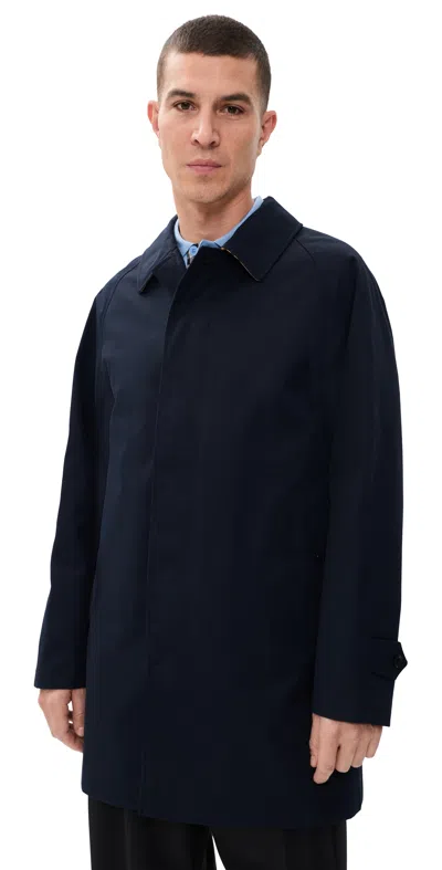 Burberry Camden Short Rain Coat Coal Blue