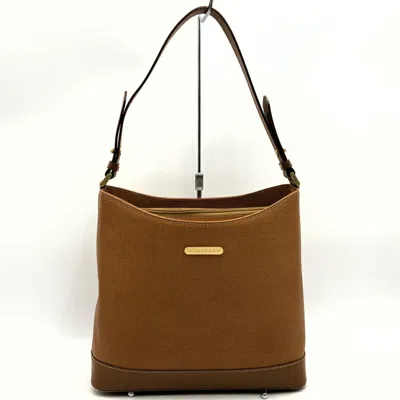 Pre-owned Burberry Camel Leather Shoulder Bag ()